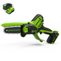 Цепная мини-пила Greenworks 24V G24MCS10 (10 см) аккумуляторная в Череповеце